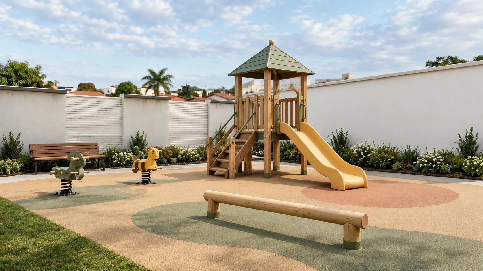 Perspectiva ilustrativa do playground do LIZ